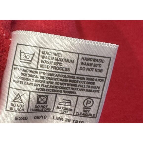 Isle 100% Pure Cashmere Sweater Women's Long Sleeve Fuchsia Pink Crewneck READ - Picture 8 of 11